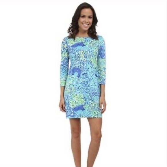 Lilly Pulitzer Marlow Dress in Lilly’s Lagoon Sea Blue Size Extra Small - Picture 5 of 5